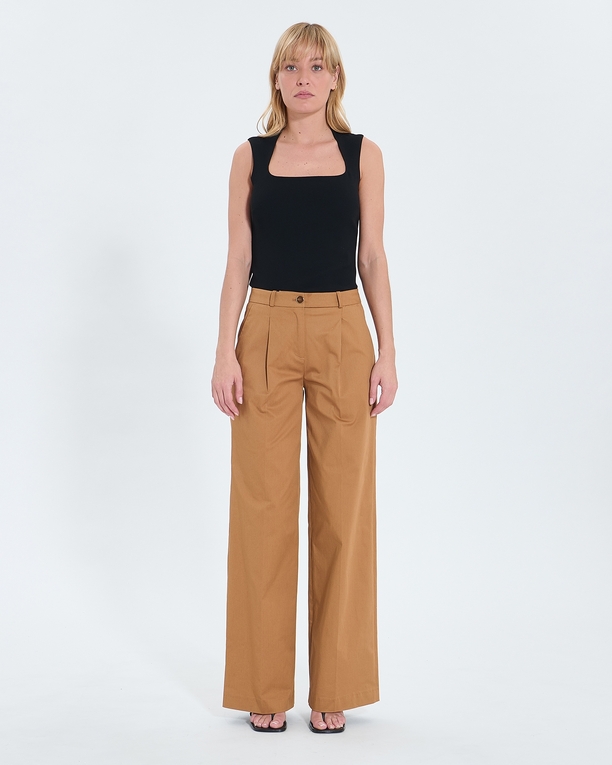 Pantalon Pleyel Pantalon fluide tabac ZAPA