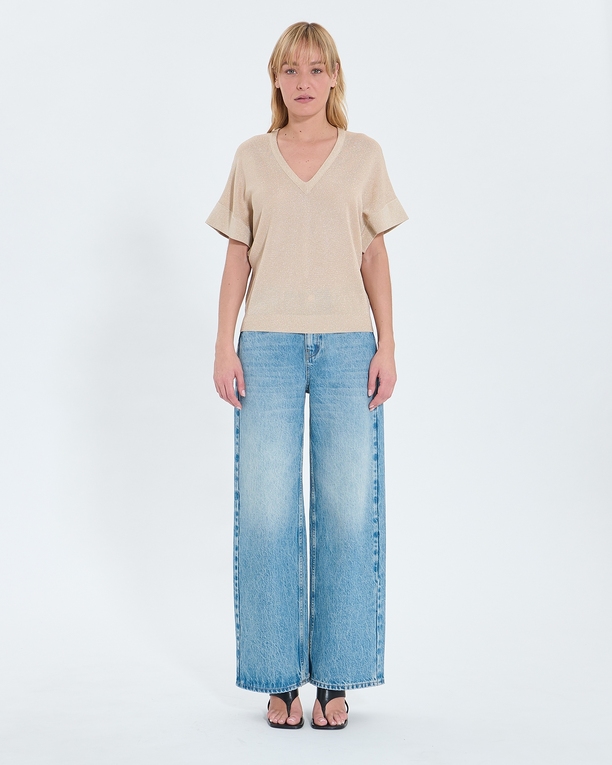Pull Pradel Pull fin champagne pailleté ZAPA
