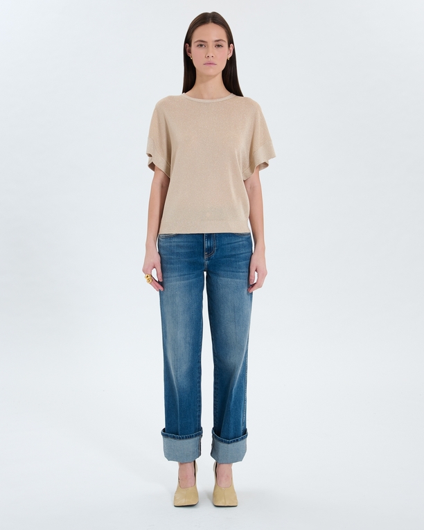 Pull Pradel Pull fin champagne pailleté ZAPA