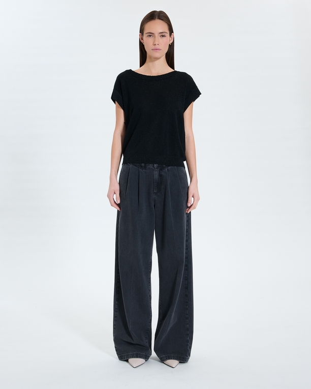 Pull Pradel Pull fin noir pailleté ZAPA