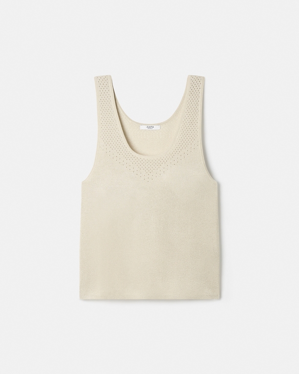 Pull Nowels Pull sans manches champagne ZAPA