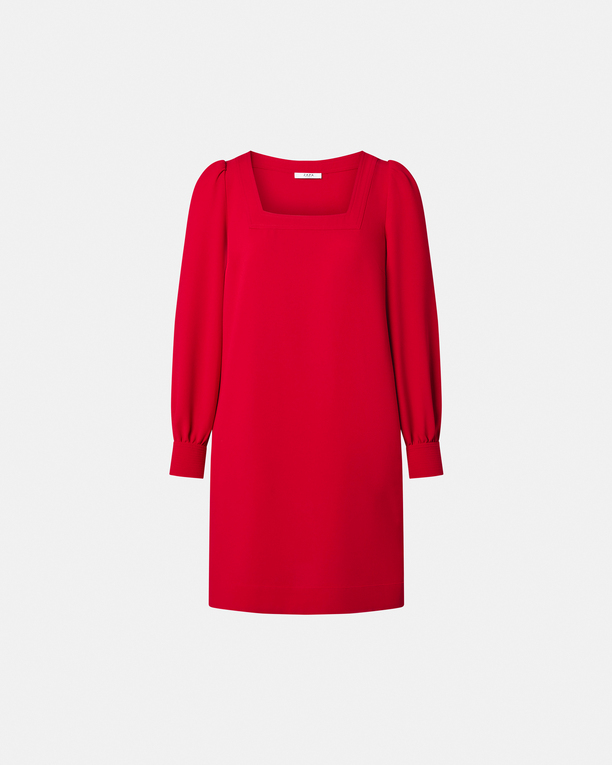Robe Rina Robe courte en crêpe rouge ZAPA