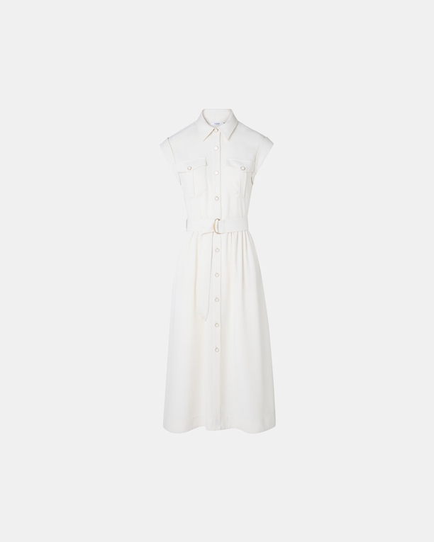 Robe Ryad Robe saharienne midi écrue ZAPA