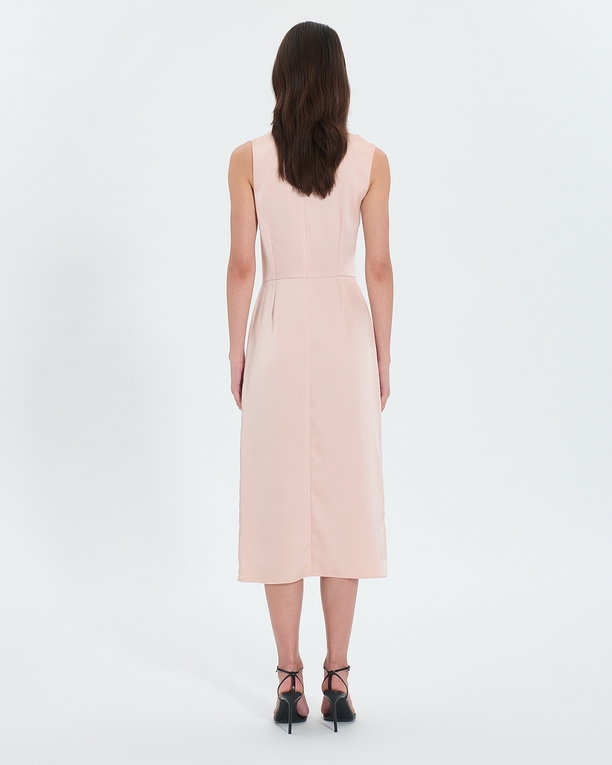Robe Ryvana Robe asymétrique satinée nude ZAPA