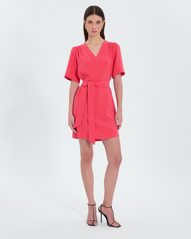 Robe Retie Robe droite cintrée corail ZAPA