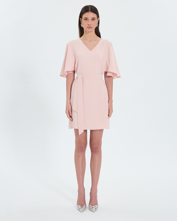 Robe Rubilinda Robe courte en crêpe nude ZAPA