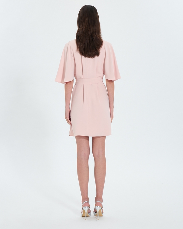 Robe Rubilinda Robe courte en crêpe nude ZAPA