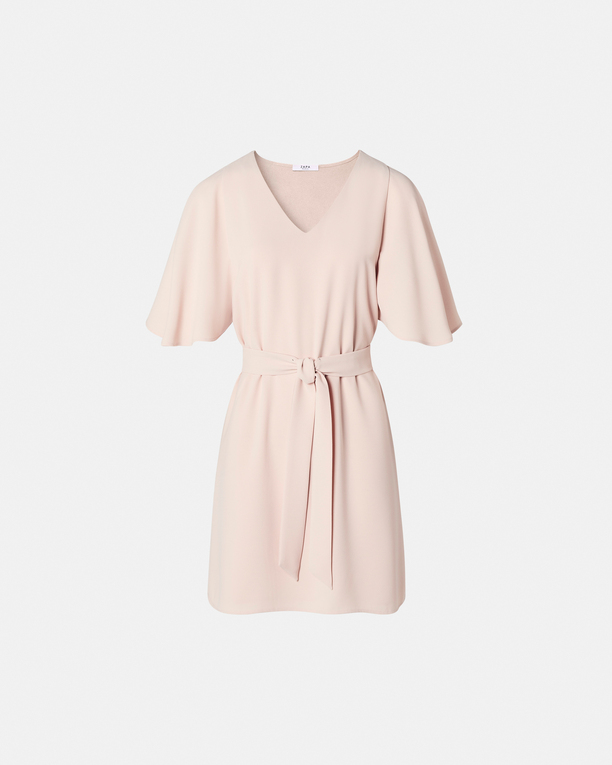Robe Rubilinda Robe courte en crêpe nude ZAPA
