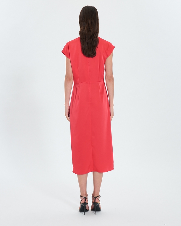 Robe Rang Robe satinée corail ZAPA