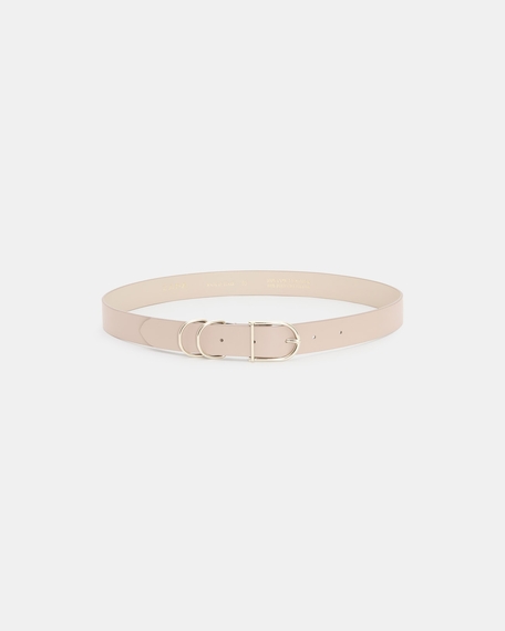 Ceinture clelia ceinture lisse beige zapa