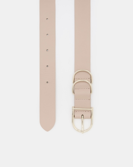 Ceinture clelia ceinture lisse beige zapa