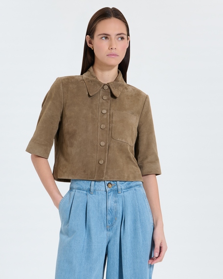 Chemise celina chemise courte kaki zapa
