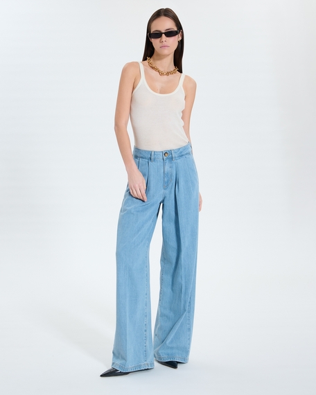 Jean prince jean palazzo light blue zapa