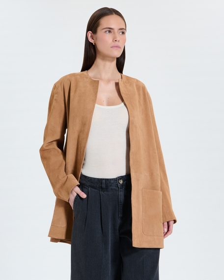 Manteau manoa manteau mi-long beige zapa