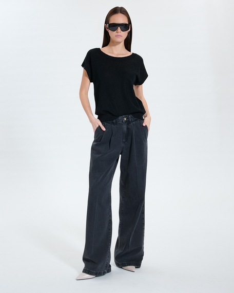 Pull pradel pull fin noir paillet&eacute; zapa