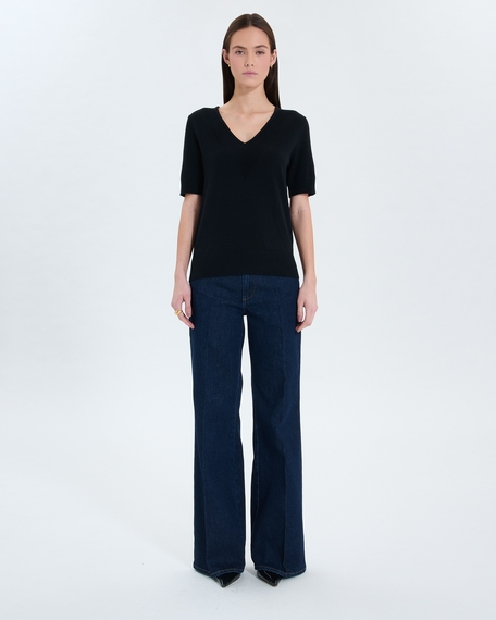 Pull narvi pull manches courtes noir zapa