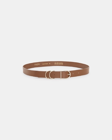 Ceinture Clelia Ceinture lisse caramel ZAPA