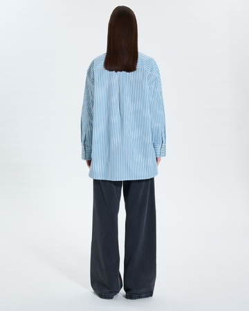 Chemise Casablanca Chemise oversize à rayures ZAPA
