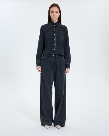 Chemise Coline Chemise en jean noire ZAPA