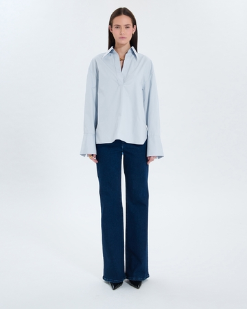 Chemise Caprice Chemise en popeline bleu ciel ZAPA