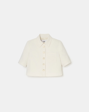 Chemise Celina Chemise courte en crêpe écrue ZAPA