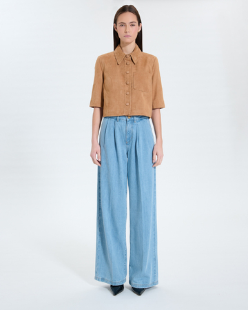Chemise Celina Chemise courte beige ZAPA