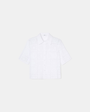 Top Celiana Chemise en broderie anglaise &eacute;crue ZAPA