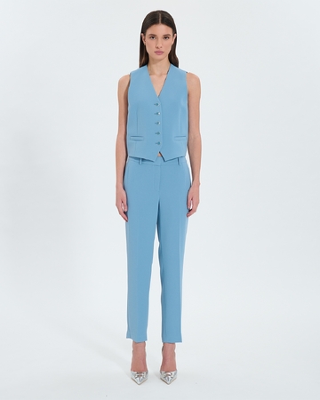 Gilet Gianno Gilet sans manches bleu ZAPA