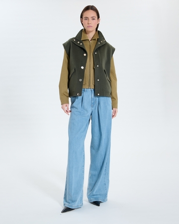 Veste Guo Veste sans manches kaki ZAPA