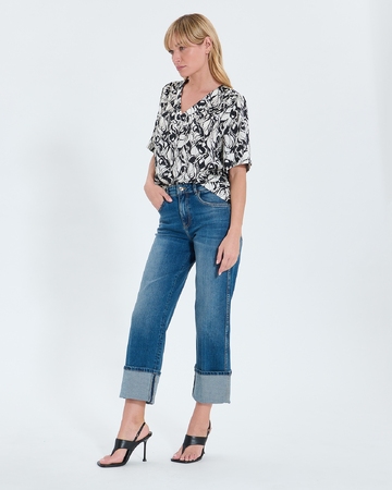 Chemise Tahiel Top fluide à imprimé floral ZAPA