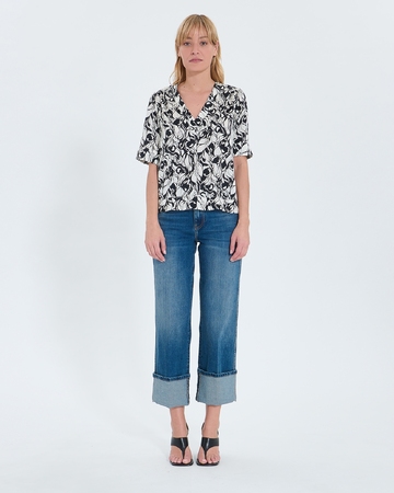 Chemise Tahiel Top fluide à imprimé floral ZAPA