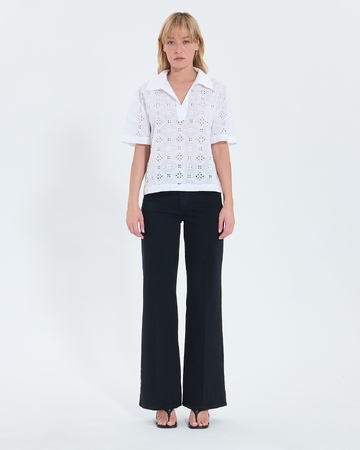 Top Teyma Top ample en broderie anglaise écrue ZAPA