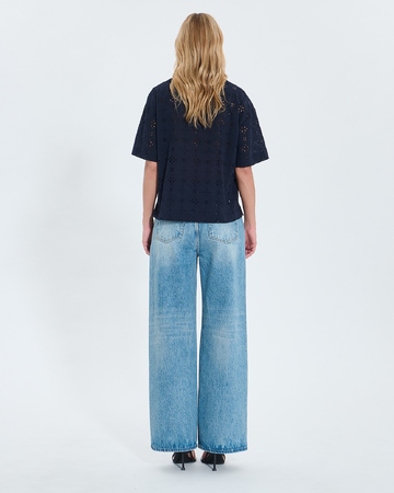 Top Teyma Top ample en broderie anglaise nocturne ZAPA