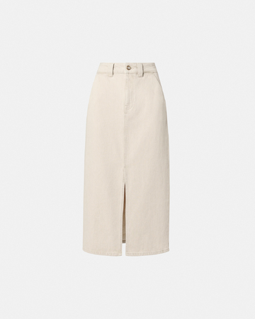 Jupe Jude Jupe longue en jean beige ZAPA