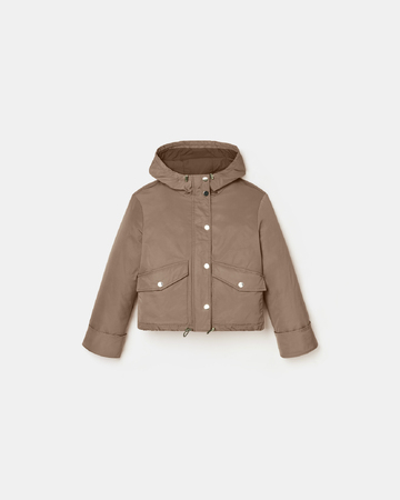 Manteau Maewenn Manteau court en nylon kaki ZAPA