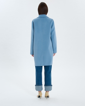 Manteau Matila Manteau mi-long bleu ZAPA