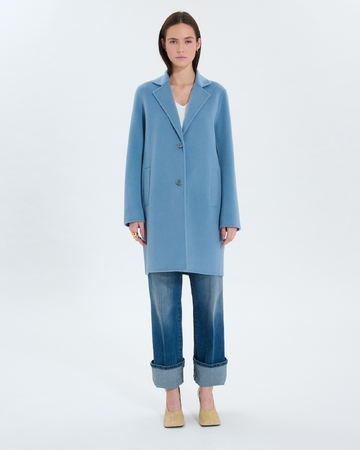Manteau Matila Manteau mi-long bleu ZAPA