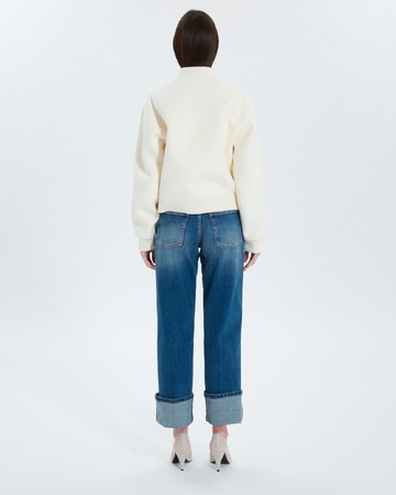 Manteau Maevan Manteau court double face &eacute;cru ZAPA