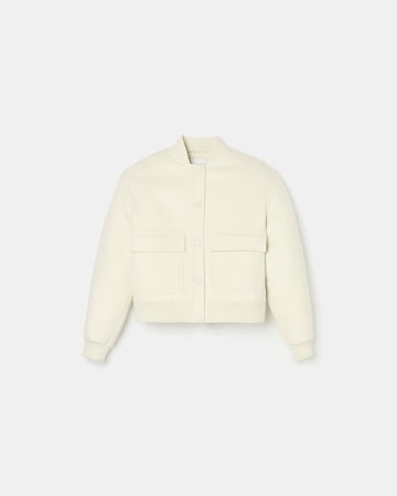 Manteau Maevan Manteau court double face &eacute;cru ZAPA