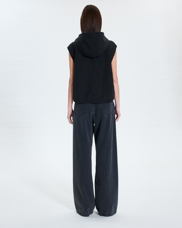 Manteau Maeli Manteau sans manches noir ZAPA