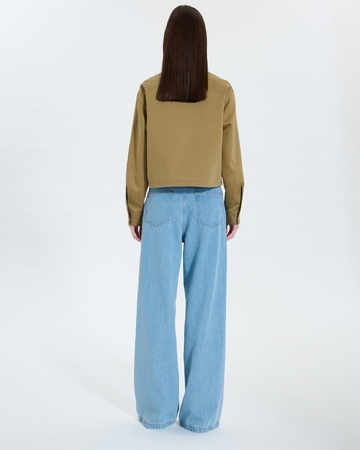 Veste Maloa Manteau court kaki ZAPA