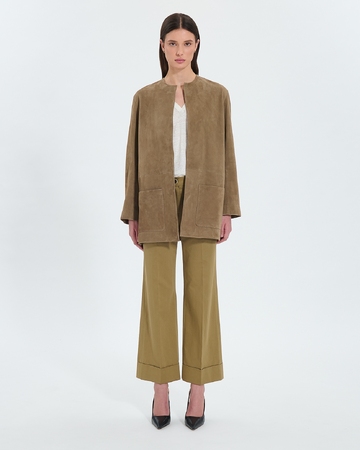 Manteau Manoa Manteau mi-long kaki ZAPA