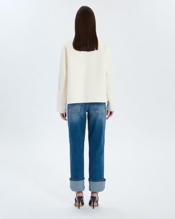 Manteau Maloe Manteau court double face écru ZAPA