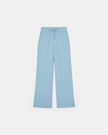 Pantalon Poesie Pantalon fluide bleu hortensia ZAPA