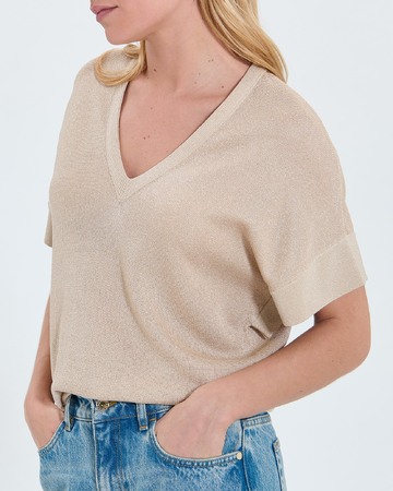 Pull Pradel Pull fin champagne paillet&eacute; ZAPA