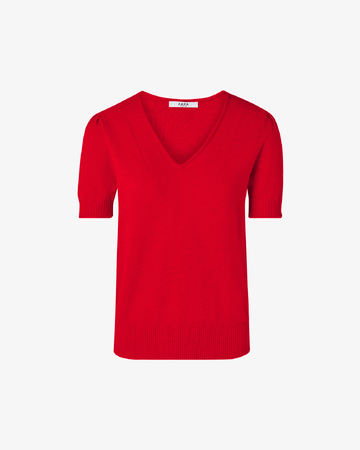 Pull Narvi Pull manches courtes rouge ZAPA
