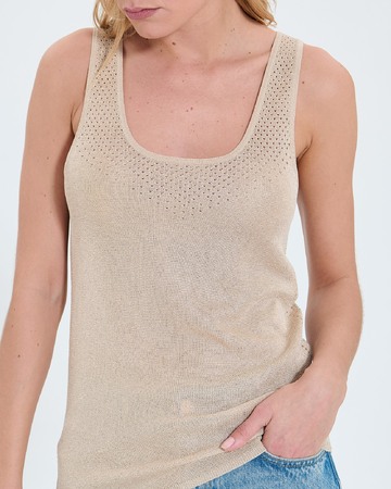 Pull Nowels Pull sans manches champagne ZAPA