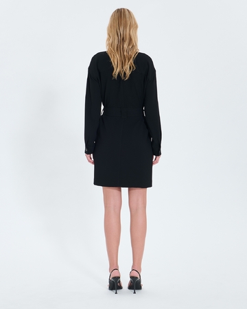 Robe Ropa Robe saharienne noire ZAPA