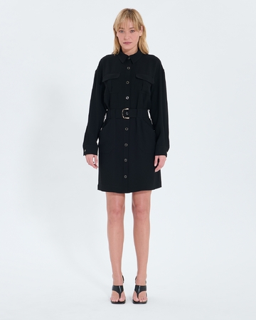 Robe Ropa Robe saharienne noire ZAPA