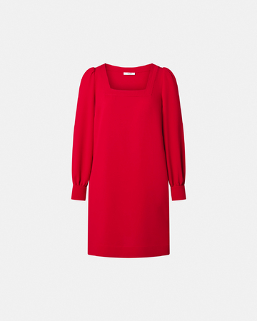 Robe Rina Robe courte en crêpe rouge ZAPA